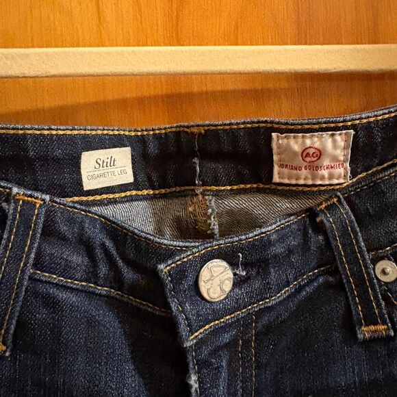 Ag-jeans Women's Navy and Blue Jeans - Picture 3 of 4